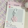Creative Lovely Flower Keyring Sweet Jelly Color Sakura Keychain Pendant Cute Fashion Backpack Hanging Ornaments Couple Gifts