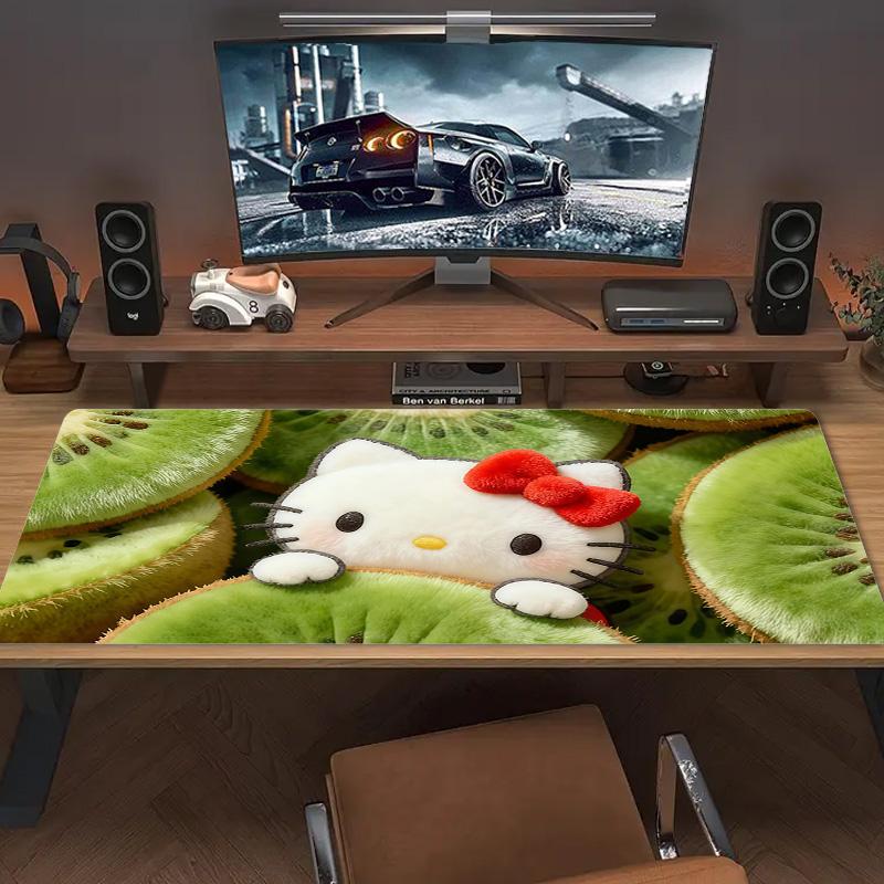 Hello Kitty2 Print Cushion Non-slip Laptop Tablet Big Mousepad XXL Mat Mini PC Playmat With Lock edge