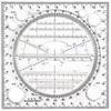 2pcs Multifunctional Rotating Rulers,Quick Drawing of Circles, Geometric Shapes, Compass Function Templates,Ellipses