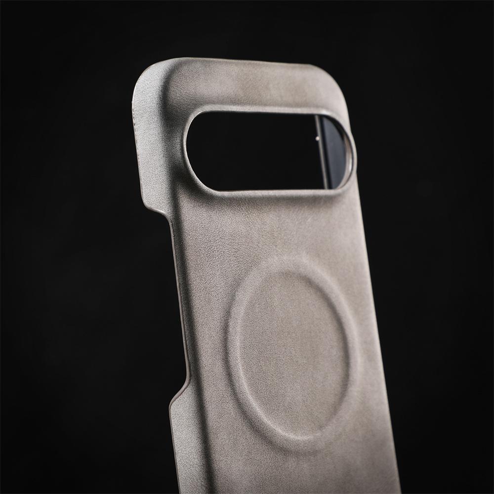 Luxury Sheepskin Leather Magnetic Phone Case for Google Pixel 9 8 Pro XL 8A Solid Color Shockproof Business Matte Hard Cover