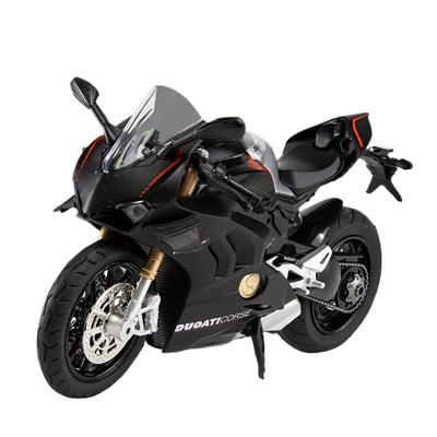 1/12 mēroga V4S īsta sakausējuma motocikla modelis, statiskās liešanas rotaļlietu kolekcijas modelis, dāvana, piemērots kolekcionējamu rotājumu izgatavošanai