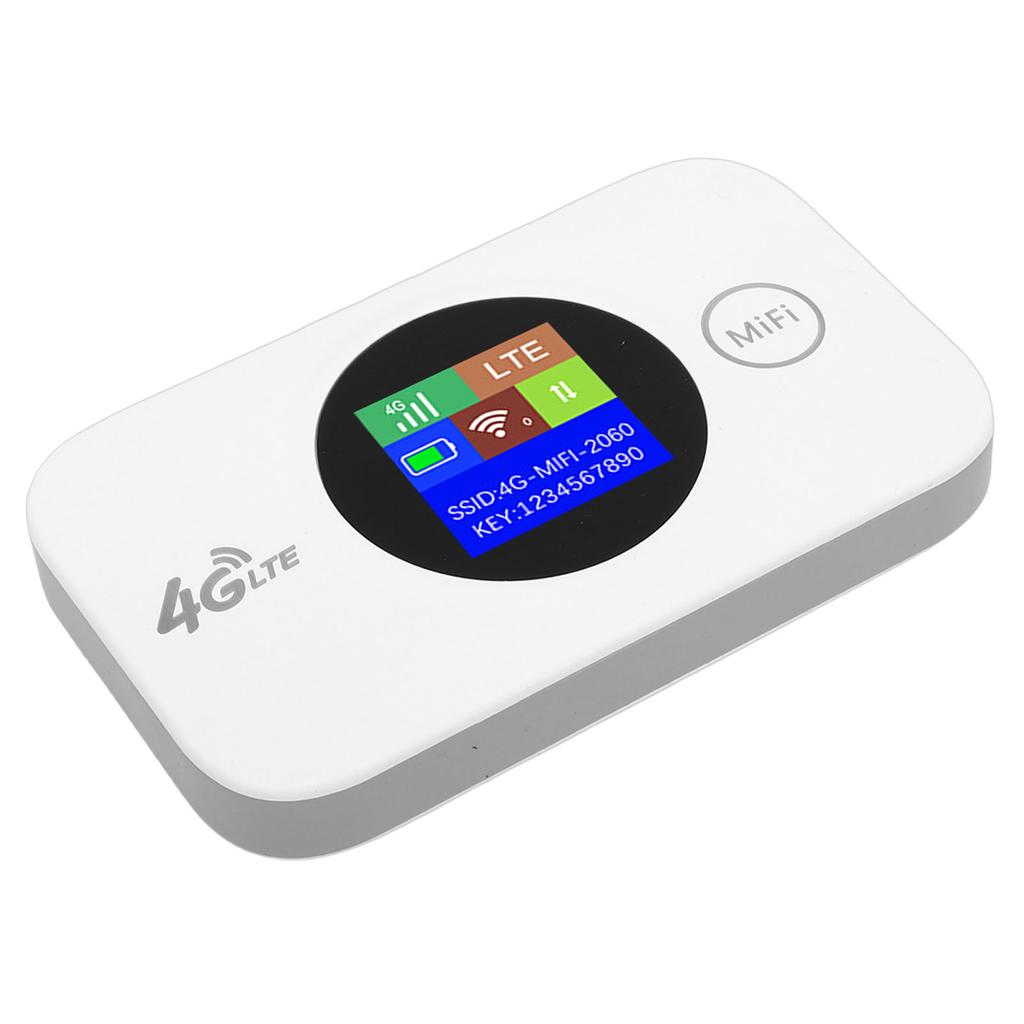 Portabl 4G WiFi Router with SIM Card Slot 300Mbps 4G LTE WiFi Mobile Hotspot for Travel Camping Outdoor