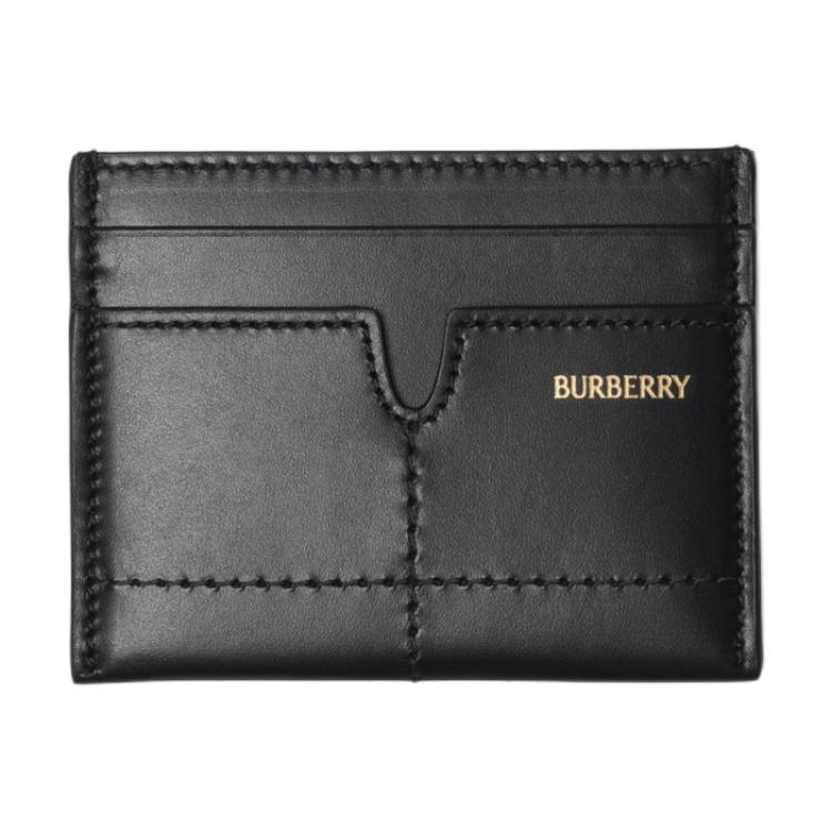 Burberry Minimalist Elegant Calfskin Card Holder Men Accessories Black 80930891 Basic Set (Bag+Dust Bag)