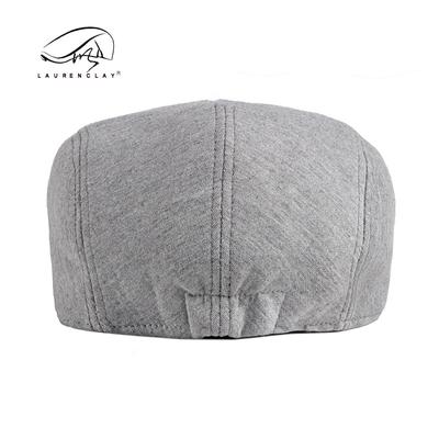 Men's Beret Simple Light Plate Peaked Cap Solid Color Knitted Hat Spring and Autumn Korean
