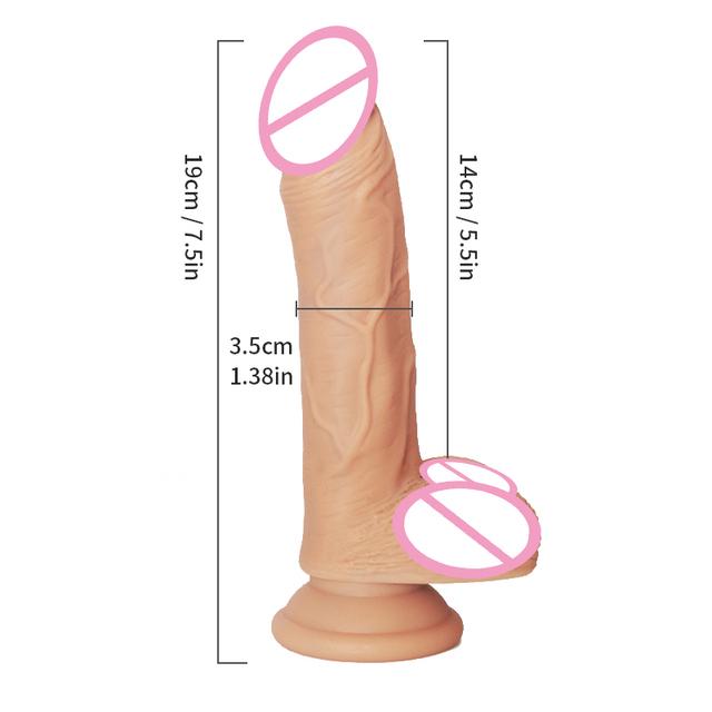 Soft Double-layer Silicone Huge Suction Cup Penis Realistic Dildo Lesbian Toy Fake Dick Big Anal Dildos Adult Sex Toys for Woman