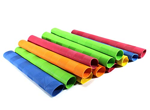 StonKraft Turbo 12-Piece Cricket Bat Grips, Available in Multiple Colors | Cricket Grips | Large Bat Sleeves, Multicolor