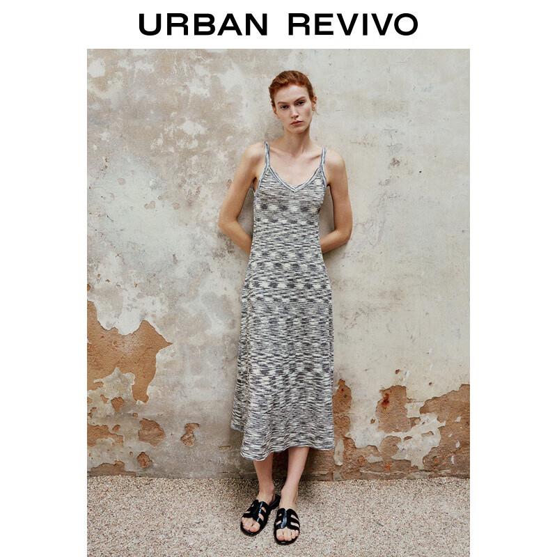 

Женское трикотажное платье-комбинация UR смешанной расцветки L