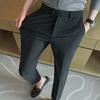 Summer New Thin Casual Trousers High Elasticity Ice Cool Comfortable Versatile Nine-point Trousers Trendy Men's Casual Trousers
