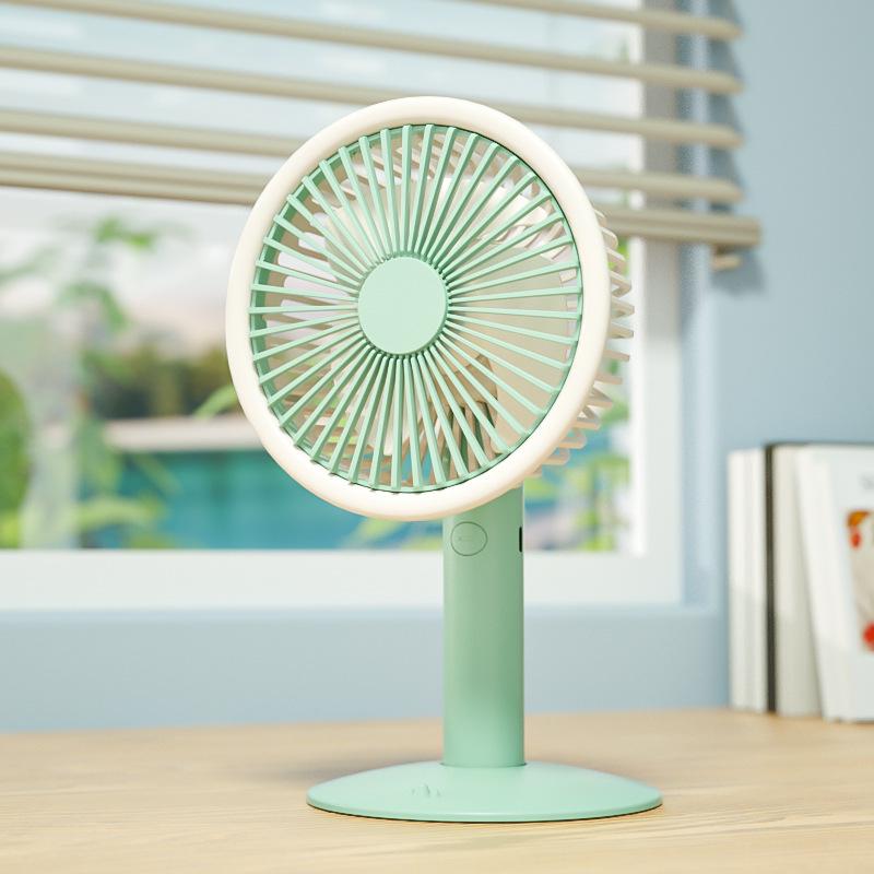 Mini Cartoon Desktop Air Cooler: USB-Powered Refrigeration & Humidifying Spray Fan