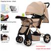 Two-way Stroller Can Sit and Lie Down, Folding Light Stroller, High Landscape 0-3 Years Old Stroller