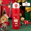 Christmas Thermos Cup Cartoon Christmas Tree Stainless Steel Insulated Mug Outdoor Travel Coffee Cup Christmas Childrens Gift