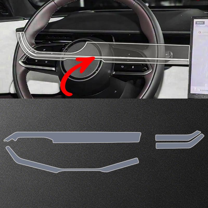For Mazda EZ60 EZ-60 2025-2026 Steering Wheel Central Control Armrest Interior Protection Film TPU Navigation Anti Scratch Film