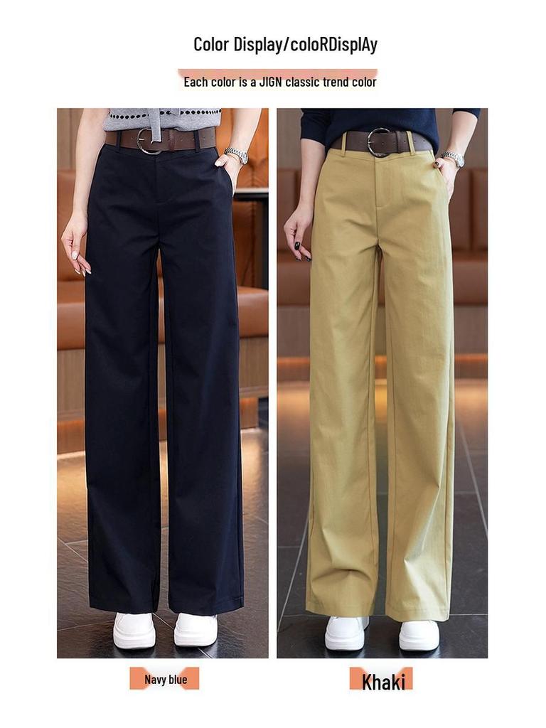 Women's 2025 Slimming Straight Loose Suit Pants - Spring/Autumn Fashion