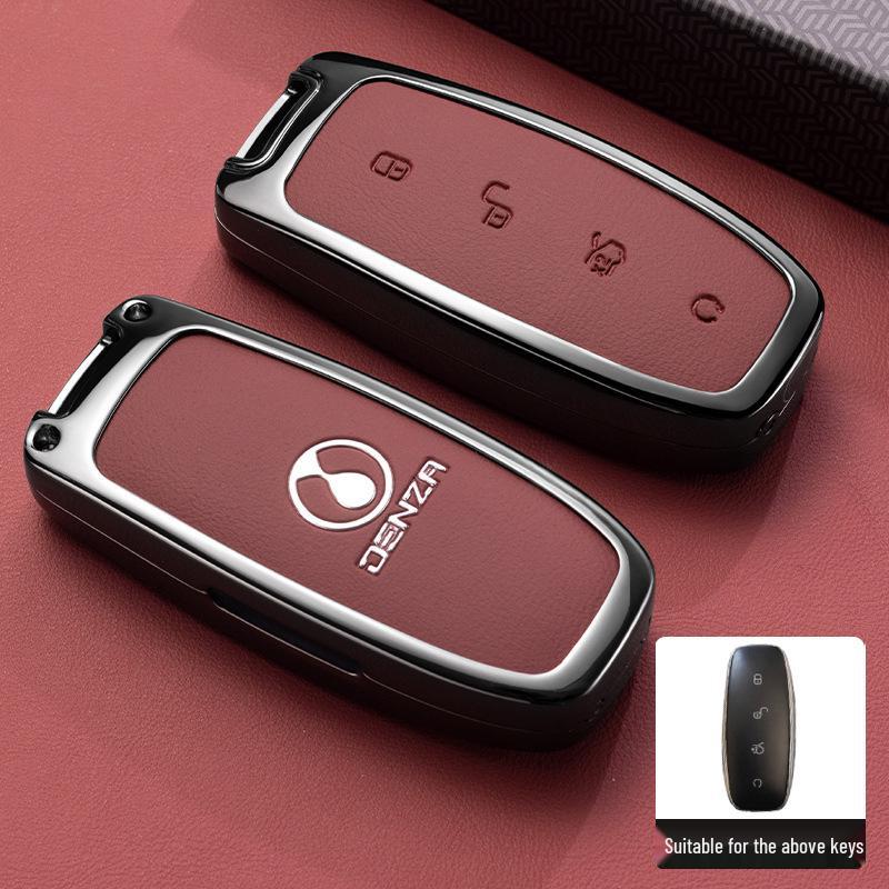 Customized Denza D9 N7N8 Key Cover with Metal Buckle and Protective Shell