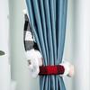 Yousheng 1 Pc Christmas Curtain Buckle Santa Snowman Curtain Tiebacks Cartoon Doll Curtain Holdback Fastener for Home Window Decoration