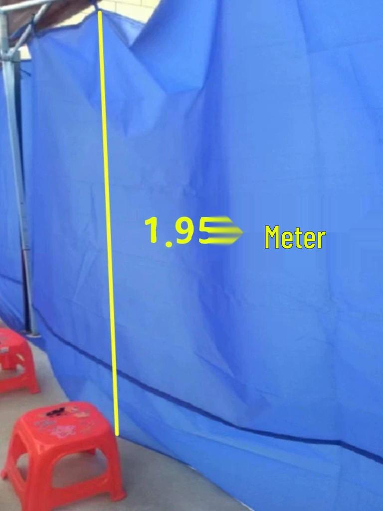 Windproof & Sunshade Tent Curtains: Blue/Red, Opaque/Transparent Options – Foldable, Ideal for Stalls and Canopies, New