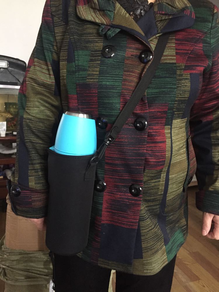 2000-1500ml Obal na láhev na vodu Pouzdro Izolovaná taška Pouzdro na termosku Přenosné vakuové skleněné pohárky Sada Sportovní kempingové doplňky