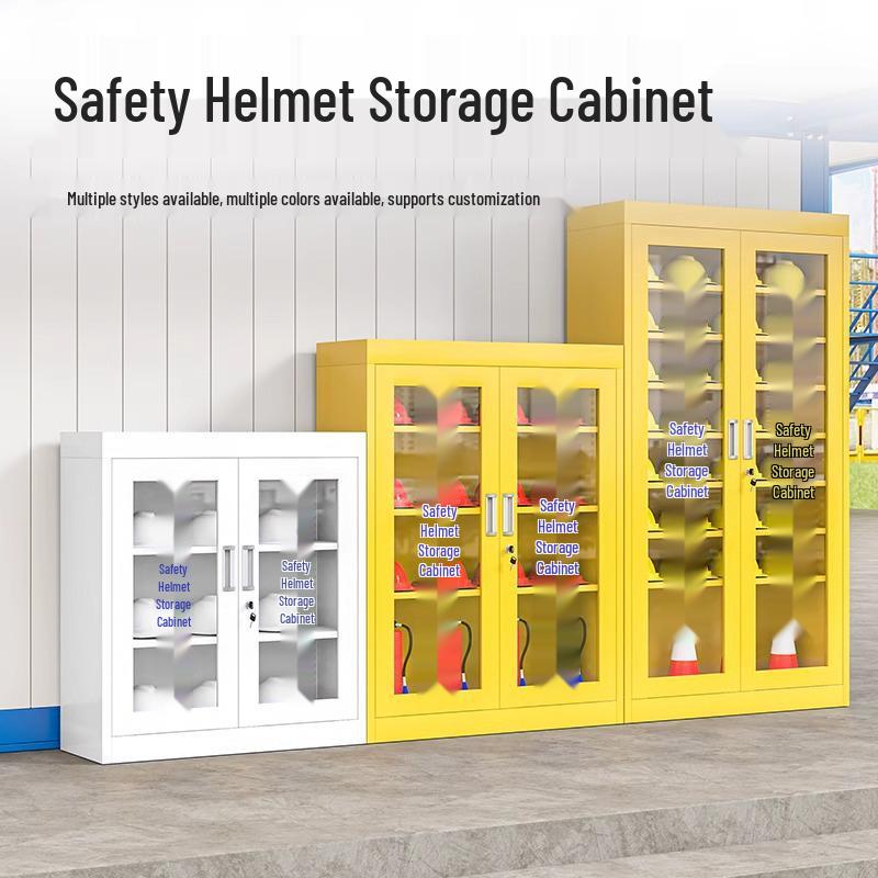 Durable Safety Helmet Storage Cabinet for Construction Sites