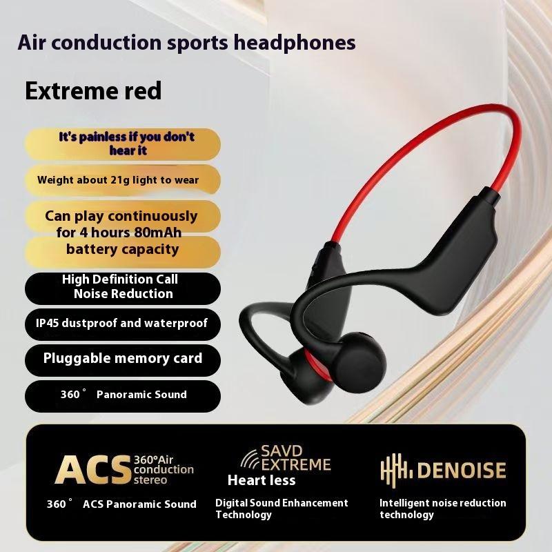 

Гарнитура Bluetooth G1 не имеет внутриушных наушников для бега и спорта I Водонепроницаемая заушная гарнитура Air Blossom с костной проводимостью Neutral packaging