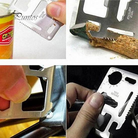 11 In 1 Pocket Card Knife Hunting Survival Military Multi-function