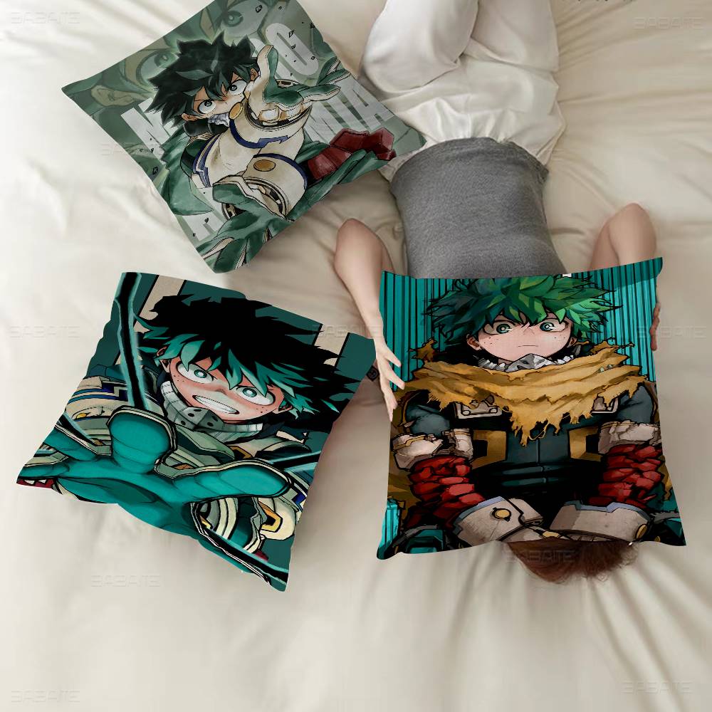 My Hero A-Academia Deku Cushion Cover Pillow Cover Decor Pillowcase Printed Cushion Case for Couch
