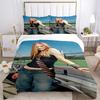 Y2K Fashion Style Print 3Pcs Bedding Set,Duvet Cover with 2 Bedro,Pillowcase Home Birthday Gift