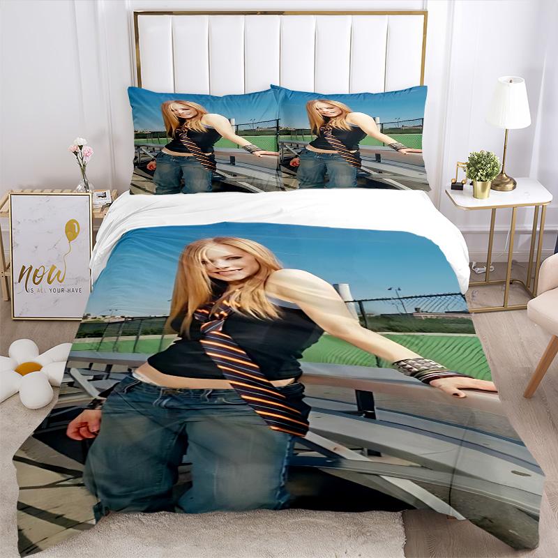 Y2K Fashion Style Print 3Pcs Bedding Set,Duvet Cover with 2 Bedro,Pillowcase Home Birthday Gift