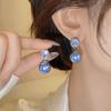 2025 Exquisite Zircon Pearl Stud Earrings: Light Luxury & Chic Design