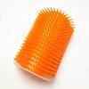 Wall Mount Corner Cat Self Groomer Comb Ergonomic Pet Massage Hair Remover Brush Space Saving Indoor Kitten Scratching Toy Easy