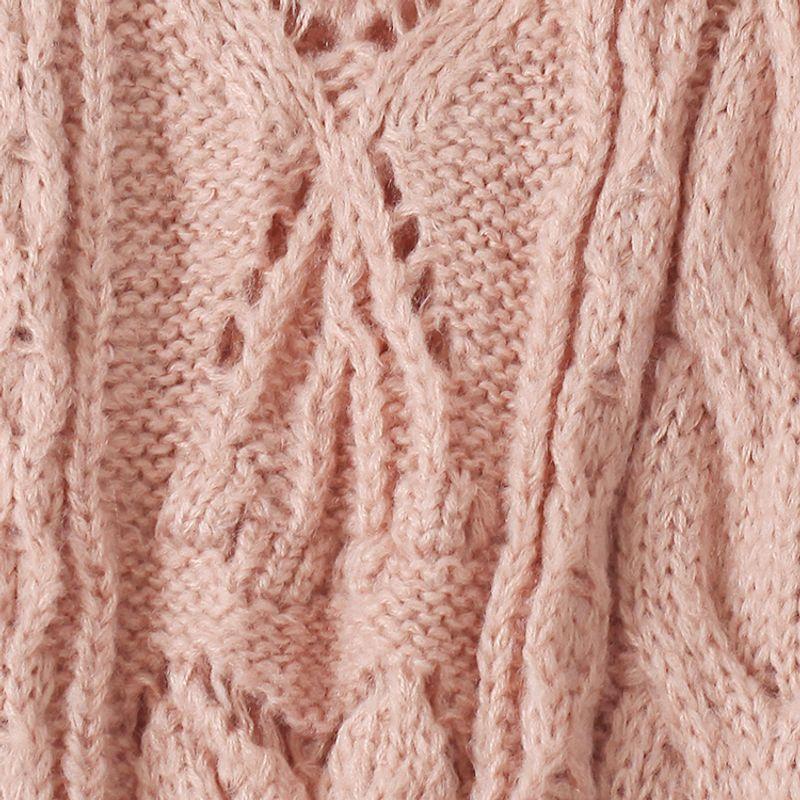 Mid-Length Sweater Vest Spring & Fall New Foreign Trade Women's Clothing Younger Fashion V Neck Sleeveless Pure Color Split Vest 30206