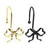 Sturdy Metal Bowknot Shower Curtain Hook Rustproof Builts In Roller Systems Easy Installation