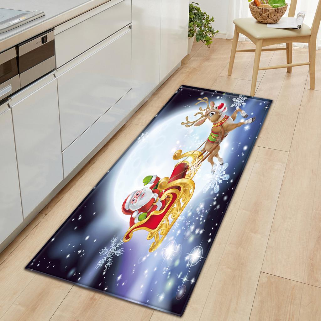 Christmas Kitchen Sand Carpet Doormat Long Floor Mat