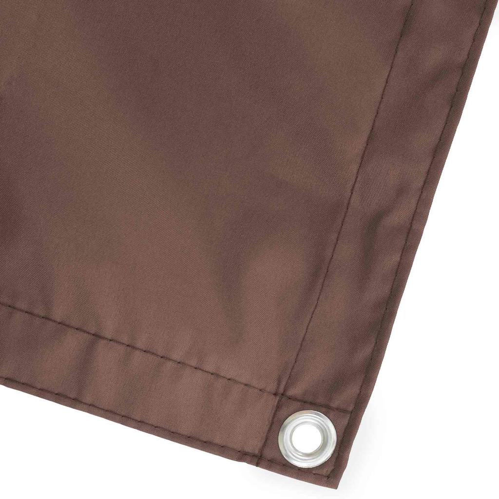 Balcony Privacy Screen 180 x 500 cm Fabric with PU Coating Brown