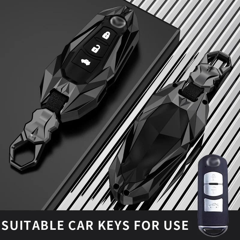 

Чехол для ключей автомобиля Подходит для mazda чехол для ключа автомобиля крышка цепочка корпус кольцо защитный держатель 3 5 6 Demio Atenza Axela CX-5 CX-7