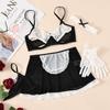Erotic Sexy Uniform Suit Maid Cosplay Sexiest Costume Lace Crotchless Skirt Women Doll Desire Maids Perspective Sex Uniform