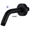 BAKALA  Black Stainless Steel Wall Mounted or Ceiling Mounted  Bathroom Shower Arm Shower Rod