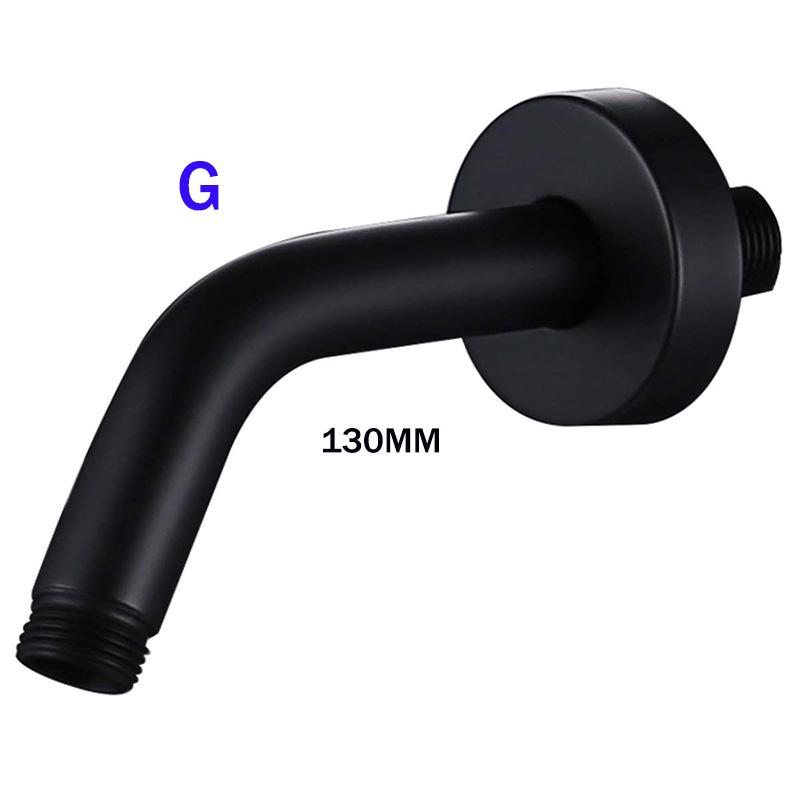 BAKALA  Black Stainless Steel Wall Mounted or Ceiling Mounted  Bathroom Shower Arm Shower Rod