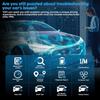 Bluetooth OBD2 skener APP pre auto: Bezdrôtový jednoduchý setup 1S Automatické pripojenie k telefónu - Čítačka chybových kódov motora vozidla s funkciou vymazania/resetovania Diagnostický nástroj