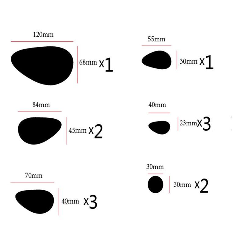 Set Luxos de 12 Autocolante de Perete din Vinil Oglindă pentru Decor Unic al Casei și Artă