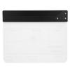 30x25CM Film Clapperboard Acrylic Clapstick Photography Props Director Board Tool(Yellow Striped White board(PAV1Y) )