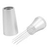 Coffee Distribution Tool 0.35mm 7 Needles Non Slip Handle Coffee Stirrer Tool with Base and 10 Replacement Needles