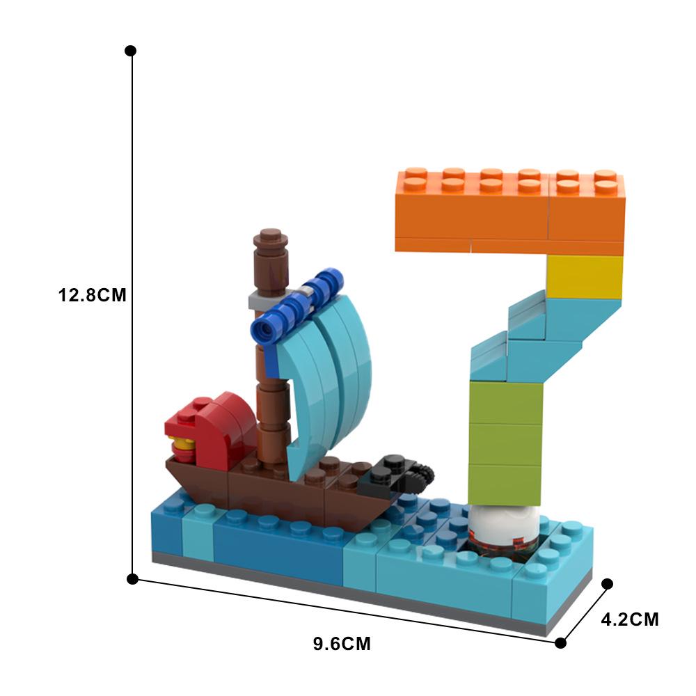 MOC Creative Digital Building Blocks Toy – Compatible with Lego Small Bricks, Perfect Birthday Gift