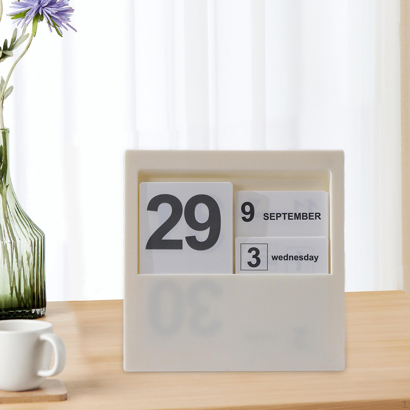 

Украшение календаря, подарок на день рождения, ремесла, орнамент, деревянная скульптура для офисного шкафа, прихожей, стола White Card Calendar