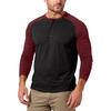 Men's Casual Solid Color Buckle Quick Dry Shoulder  Long Sleeved