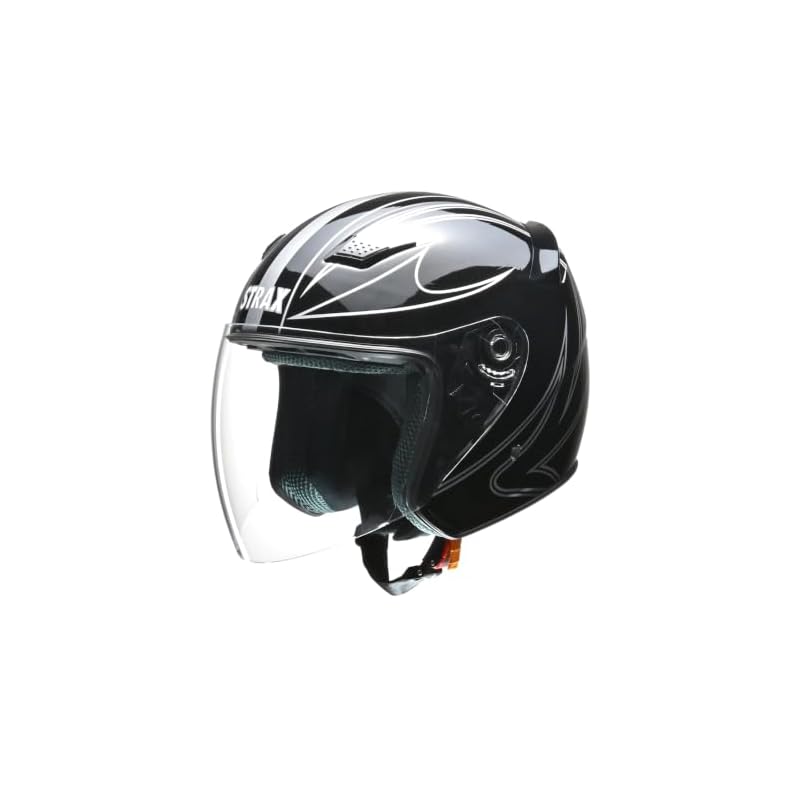 LEAD Industries (LEAD) Motorcycle Helmet Jet STRAX Black LL SJ-9 -