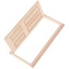 1/12 Dollhouse Miniature Wood External Door Unpainted Doll House Diy Accessories