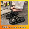 Fashion Buckle Outer Wear Beach Sandals Platform Slippers Outer Wear Women's Summer and Autumn New