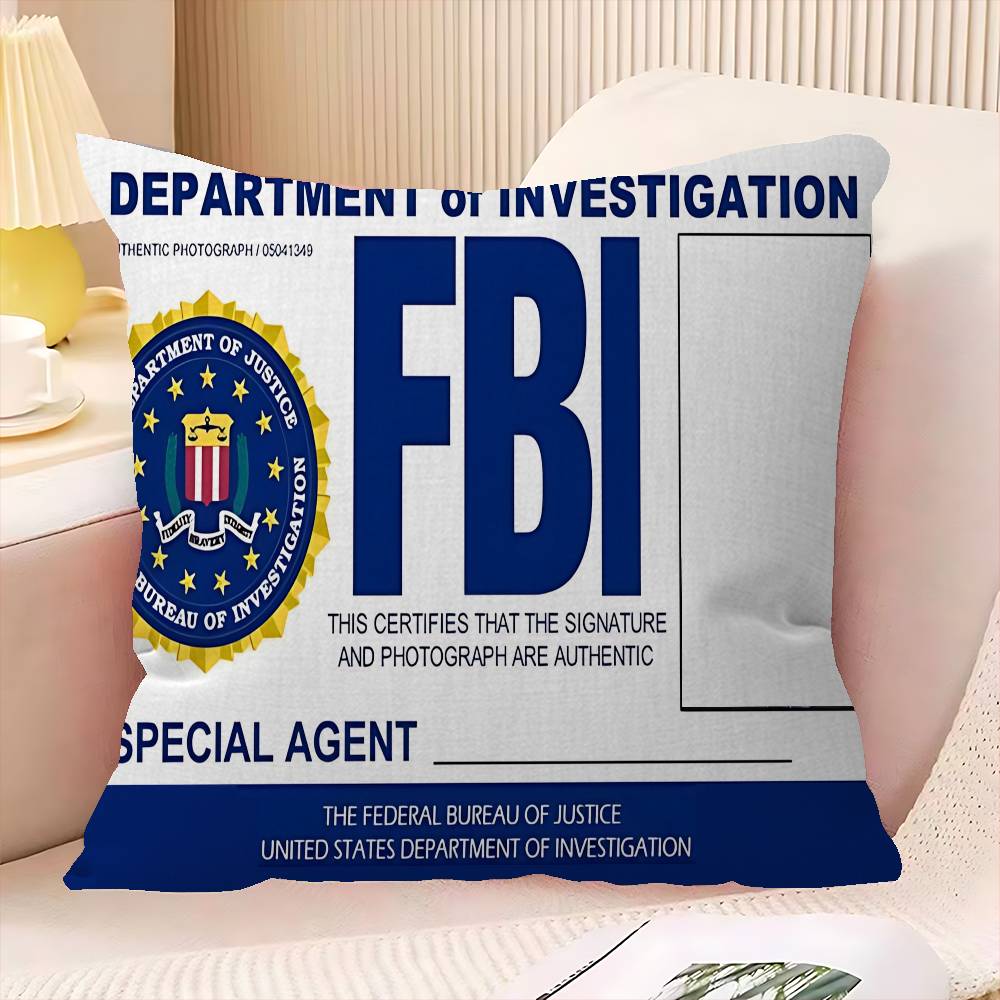 Polizei FBI Kissenbezug Sofakissenbezug Heimzimmer Dekoration Kindergeschenk