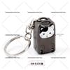Mini Foldable Nail Clipper with Keychain - Portable Flip-Top Kitten Design