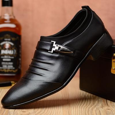 Wysokiej jakości Sukienka w dużym rozmiarze Męskie skórzane buty Biuro Business casual Męskie buty Luksusowy projektant Elegancki Klasyczny Mężczyźni na buty
